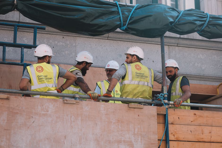 Équipe SenBTP sur un chantier de construction